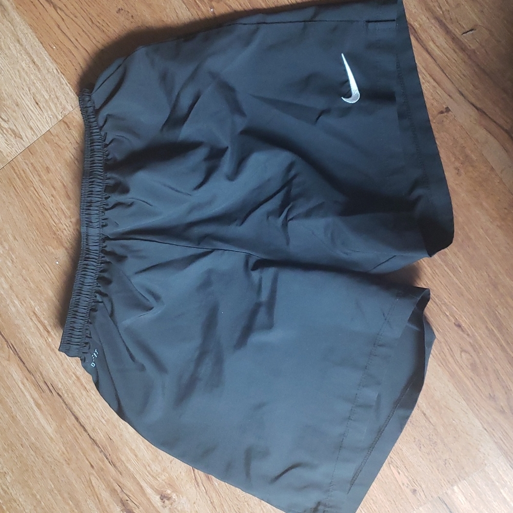 Black Nike Dri-Fit Running Short (Youth Size M) Elastic with Drawstring Waist